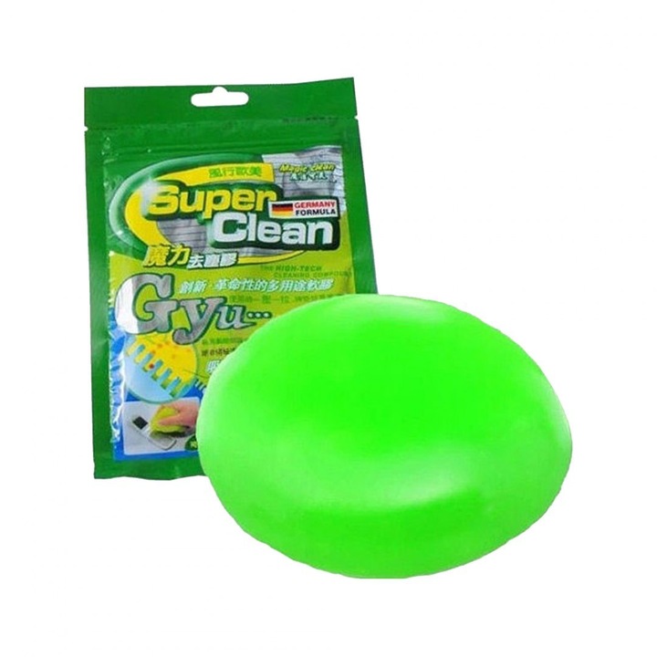 Gel de curatare pentru tastatura, Super clean, Verde