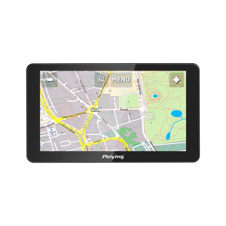 GPS-navigáció, Peiying, 7", 8 GB, USB-C, fekete