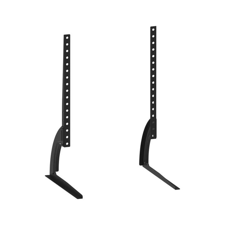 Комплект от 2 стойки за телевизор, Cabletech, 27"-60", 40 кг, черни