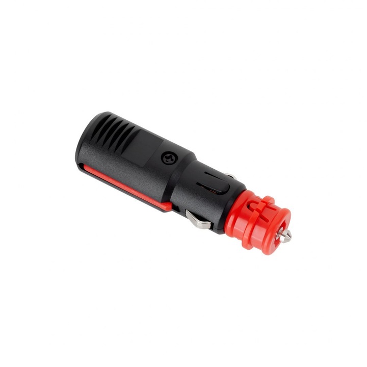 Priza universala pentru bricheta cu clema, Negru/Rosu