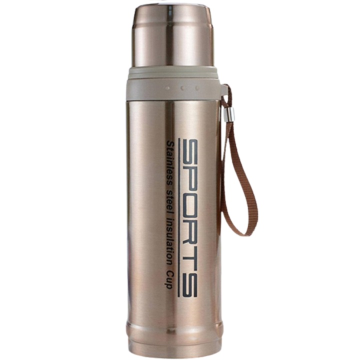 Termos Clini, otel inoxidabil, 750 ml, auriu