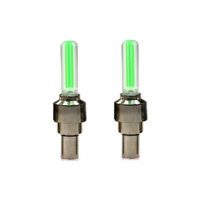 Комплект от 2 LED светлини за Велосипед, Кола, Мотоциклет, DAVIDAMI CONCEPT® Зелен цвят