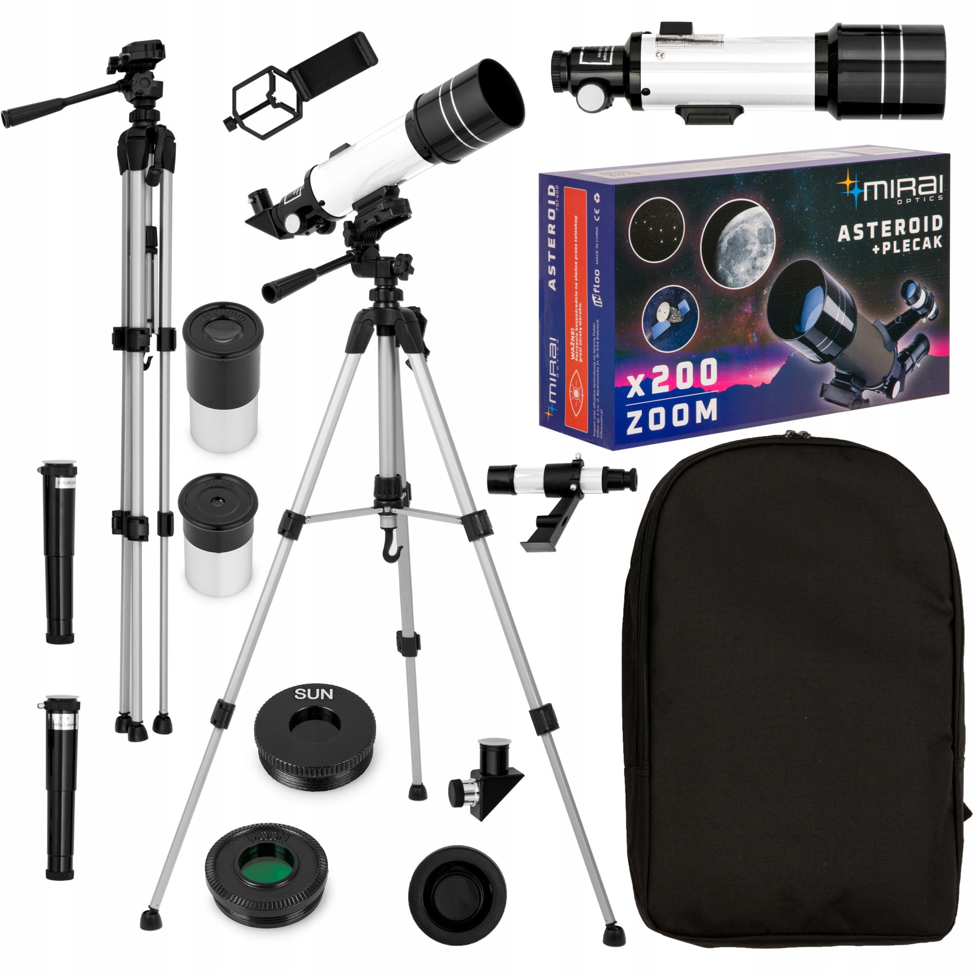 Set Telescop Cu Accesorii, Infloo, Asteroid, Magnificare Maxima