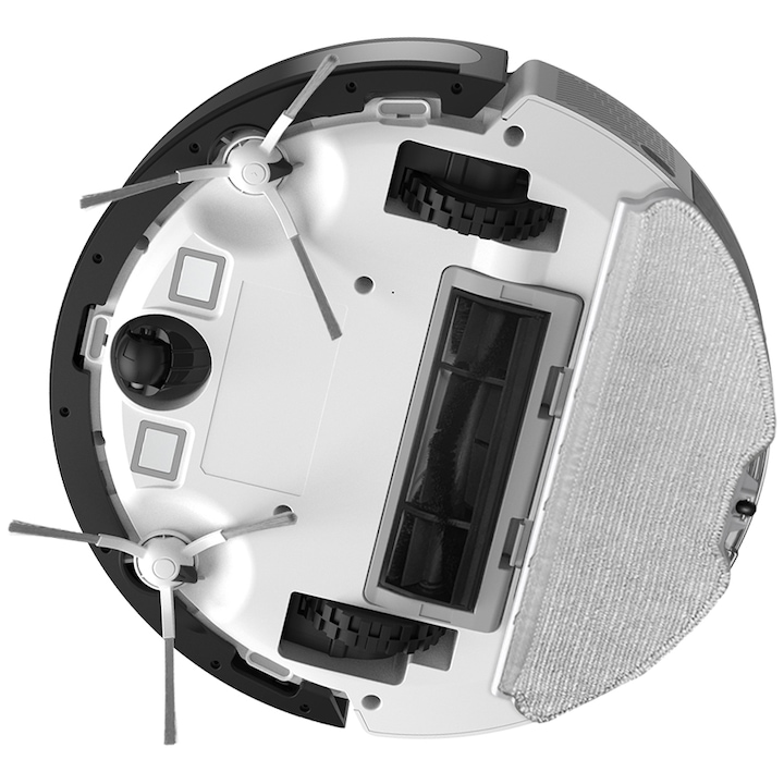 Робот прахосмукачка TP-Link Tapo RV20 Mop Plus, Vacuum & Mop & Station, MagSlim LiDAR System, 2700 Pa, Ultra-Slim 7.8 cm, Автономия до 3 часа, 2600 mAh, Контейнер за вода 300 ml, Автоматично изпразване - 4L капацитет, Тиха, Черен/Бял