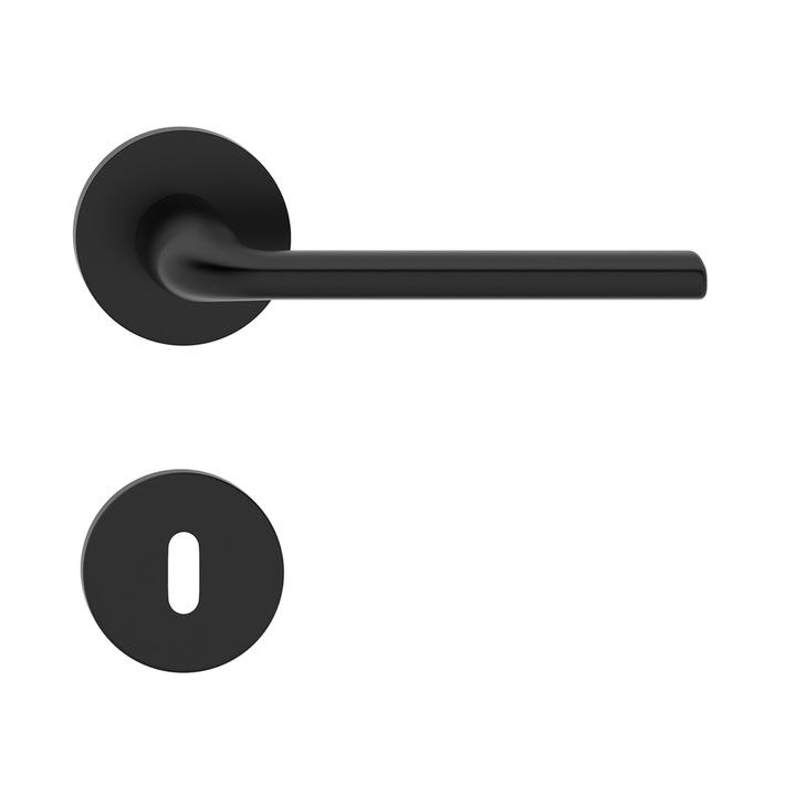 Maner usa Bella negru mat cu rozeta cheie