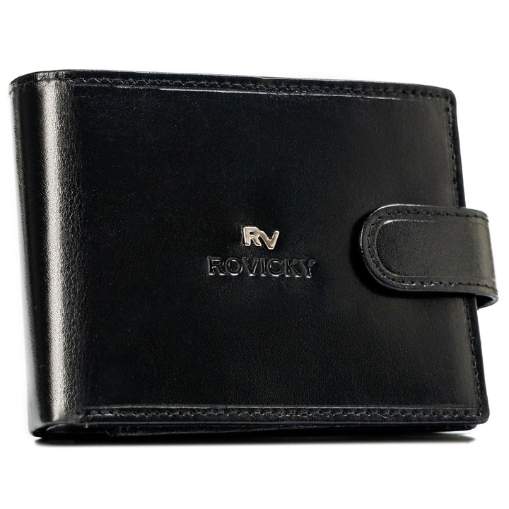 Мъжки портфейл от естествена кожа Rovicky 9.5 x 12.5 x 2.5