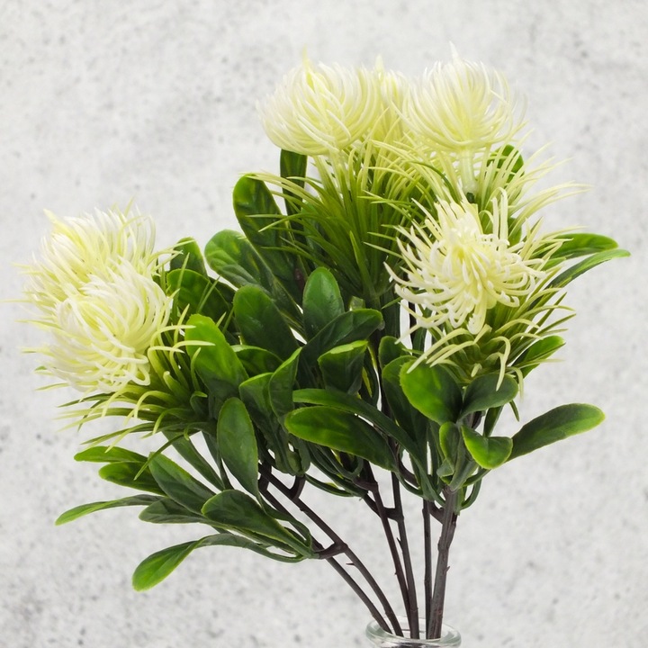 Accesoriu decorativ, Corolla Exp-Imp. Kft, Mini buchet protea alb