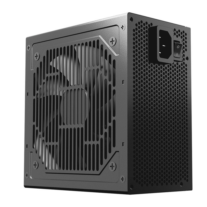 Източник на захранване PCCOOLER, 550 W, 120 мм вентилатор, 80PLUS White сертификат, MB 20+4 пина x 1, CPU 4+4 пина x 2, PCI-E 6+2 пина x 2, SATA x 3