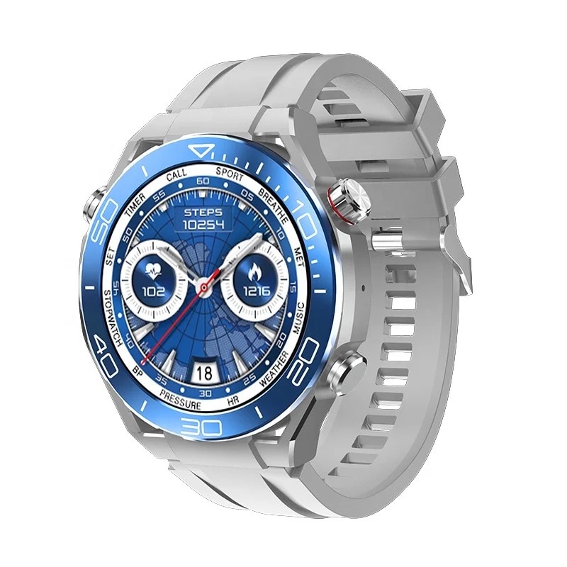 Смарт часовник HW5 Max, 52 мм, метален корпус, 3 каишки, 1,52" дисплей ...