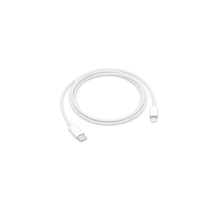 Зарядно за iPhone + кабел за данни, USB-C към Lightning, Супер бързо зареждане, Бяло