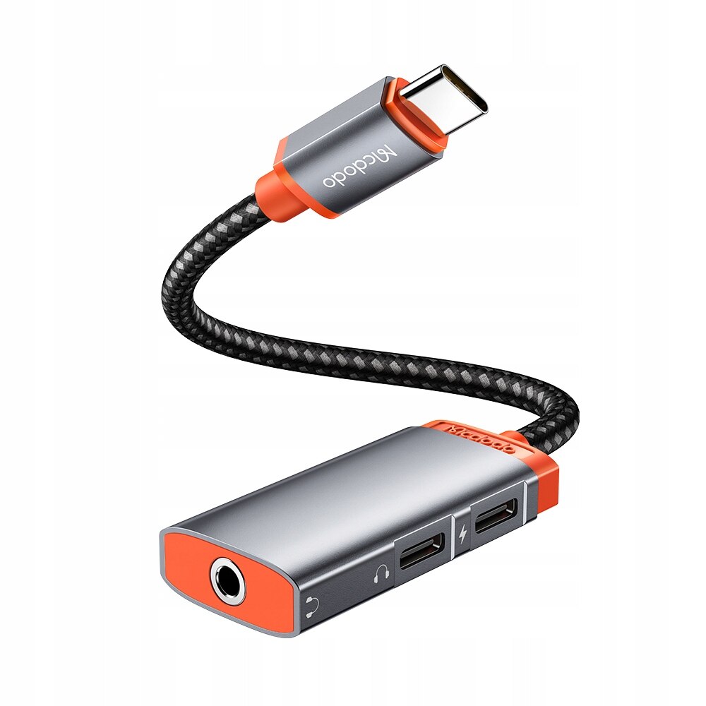 Adaptador USB-C A Jack 3.5mm Con Carga Rápida PD 60W Y Chip DAC | Para IPhone 15/16, Galaxy, Pixel