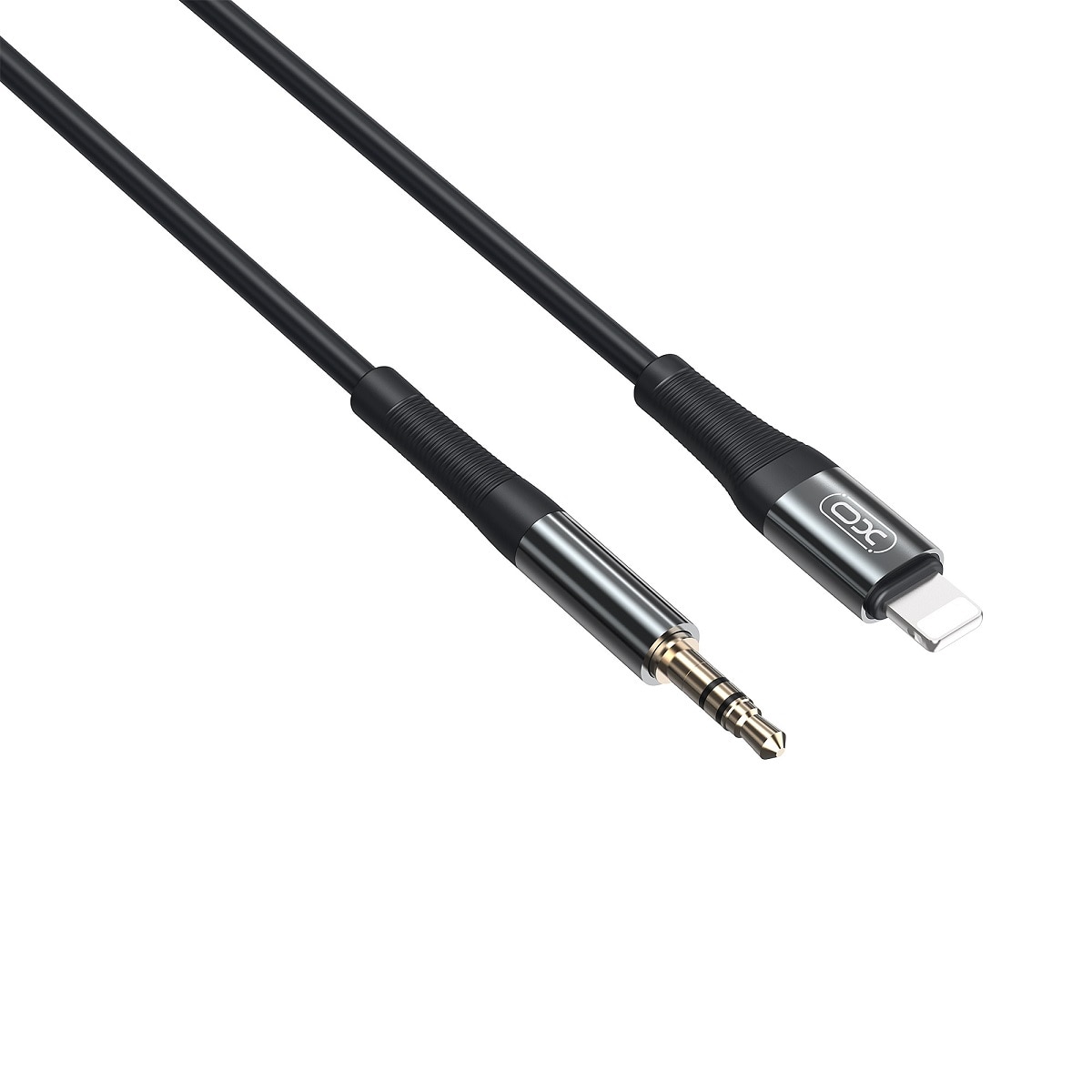 Аудио кабел Lightning to Jack 3.5 мм, 1 м, черен - eMAG.bg
