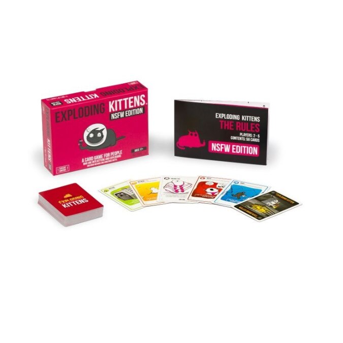 Kártyajáték - Exploding Kittens for adults - Pink Edition, többszínű ...