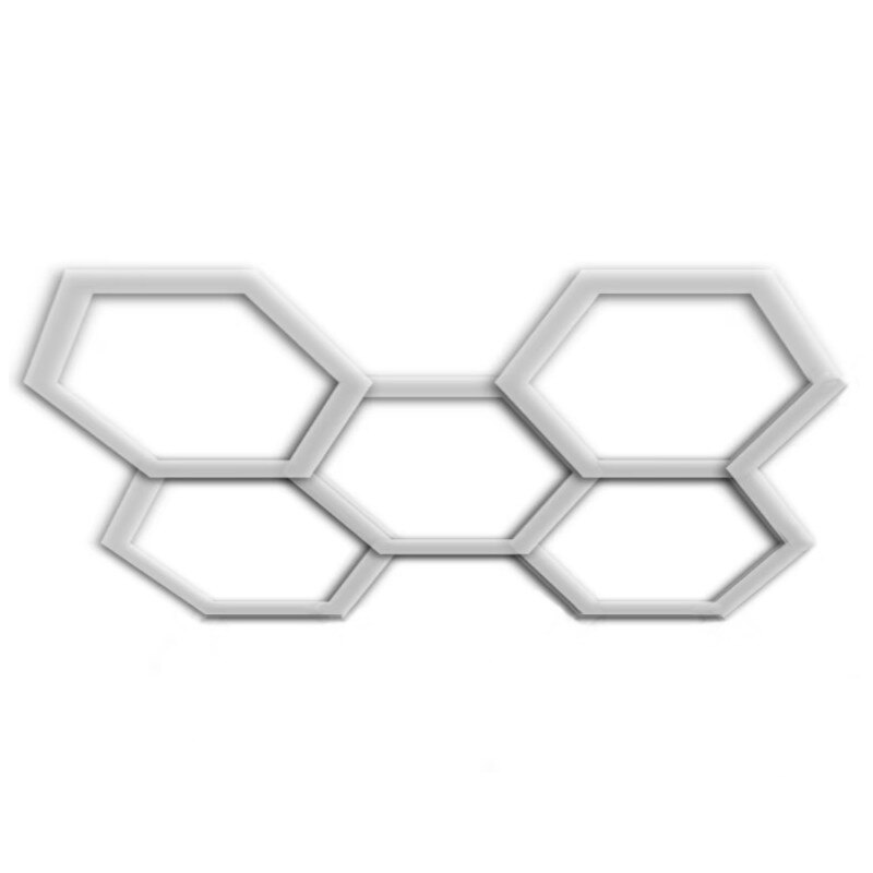 Hexagon LED 5 fagure, pentru Garaj, Atelier auto, Frizerii