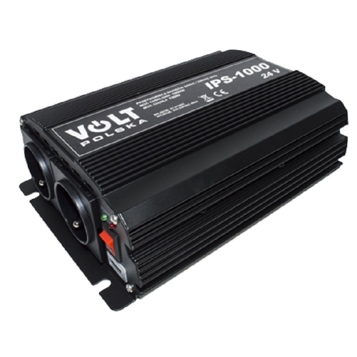 Convertor auto Mvm, 24 V - 220 V, putere 1000 W