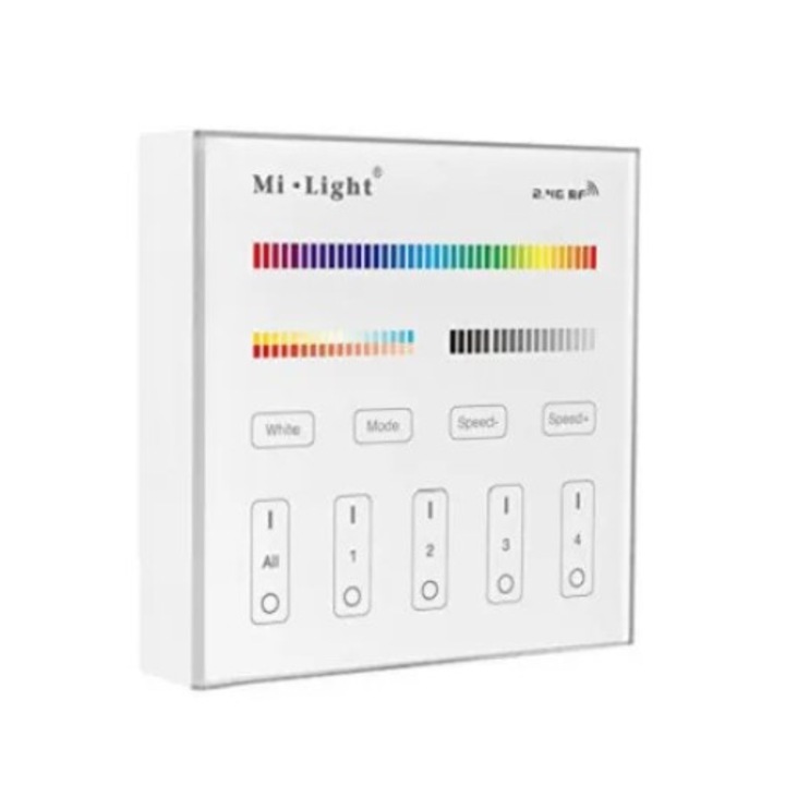 Távirányító panel 4 zóna RGB+CCT