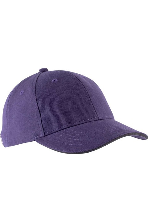 Sapca unisex, Orlando, 6 Panouri KP011, Purple, Dark Grey, Universal