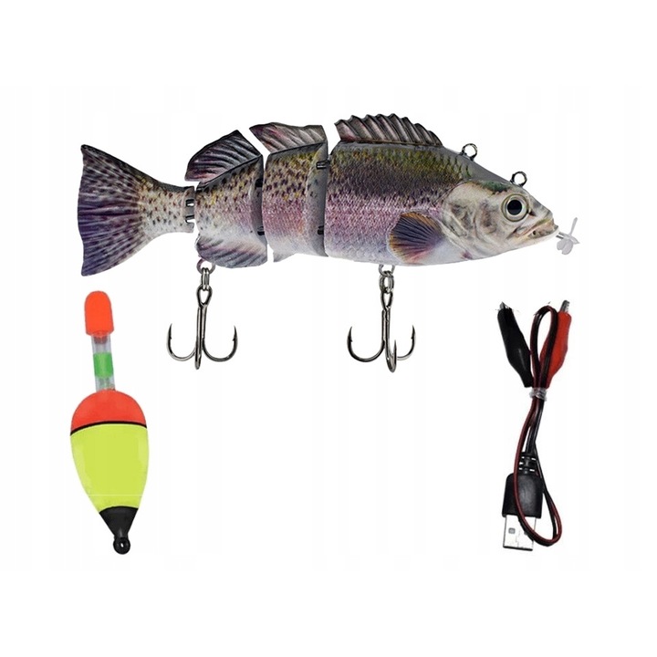 Elektromos csali, műanyag, többszínű