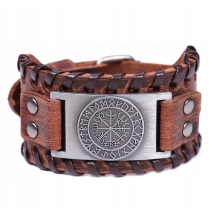 Viking karkötő, Ökológiai bőr, Barna