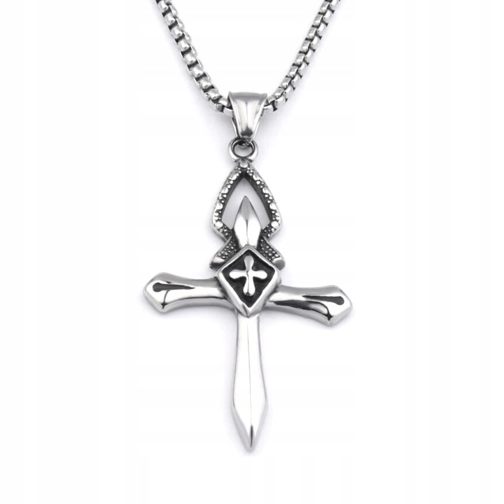 Nyaklánc medállal, Acél, Ezüst