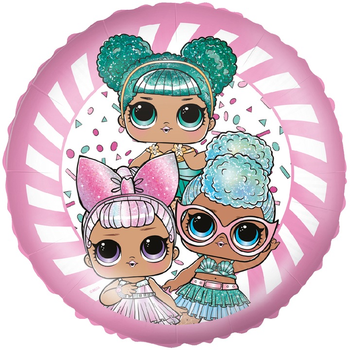Фолиев балон 46см LOL Glitter, 92978