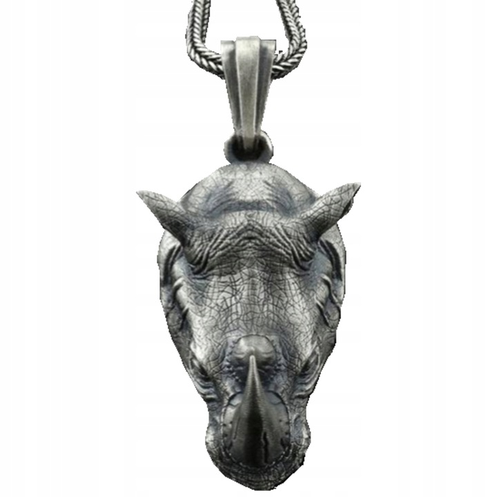 Colier cu pandantiv, Otel, Argintiu