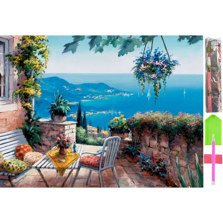 Set de Artizanat Mozaic, D35, Multicolor, 40x30cm, 0-3 luni+