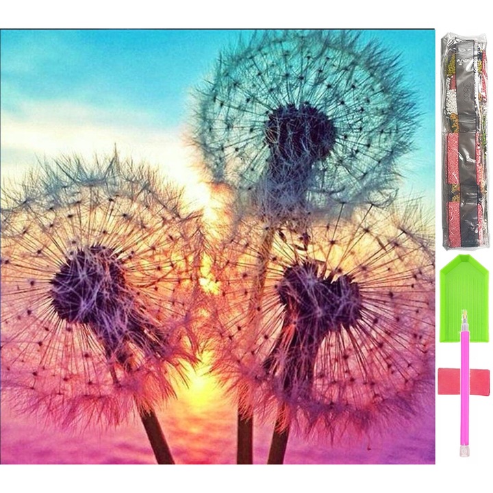 Set broderie diamante, D07, Multicolor