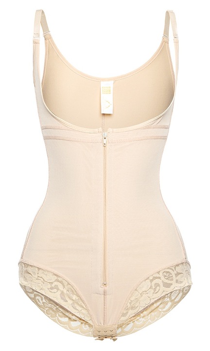 Alakformáló body, nylon, bézs, XL