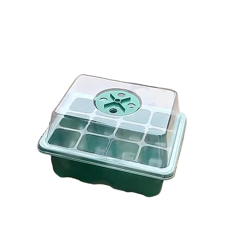 Mini sera LED, Polietilena, USB, Verde