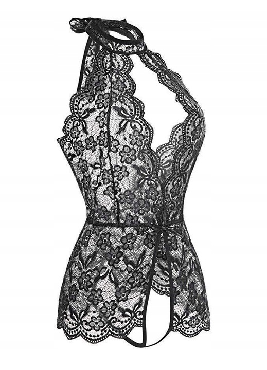 Szexi body, polieszter, fekete, Fekete