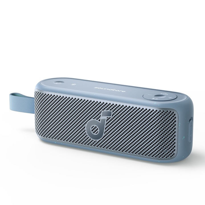 Boxa portabila Anker SoundCore Motion 100, 20W, Wireless Hi-Res Audio, IPX7, Albastru