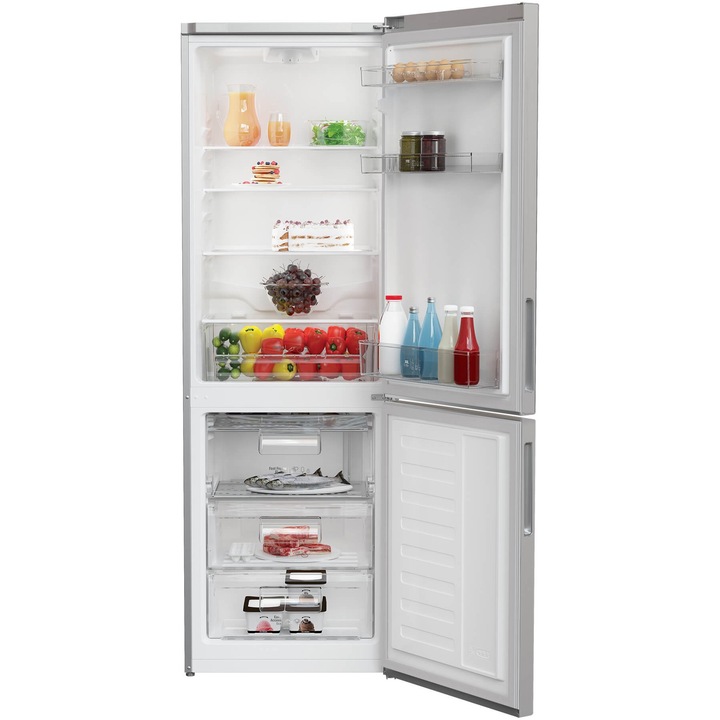 Хладилник Arctic AK60320M40S, 300 л, Клас E, Garden Fresh, Safety Glass, Bottle XXL, H 185.1 см, Сребрист