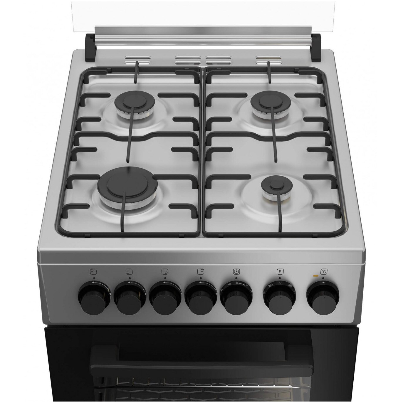 Aragaz Arctic AMG5612GTCLX, Mixt , 4 arzatoare cu eficienta ridicata, Cuptor Electric, 8 Functii, Autocuratate Catalitica, Aqua Drop Clean, Timer, Safty Plus, Clasa A, 50 cm, Inox