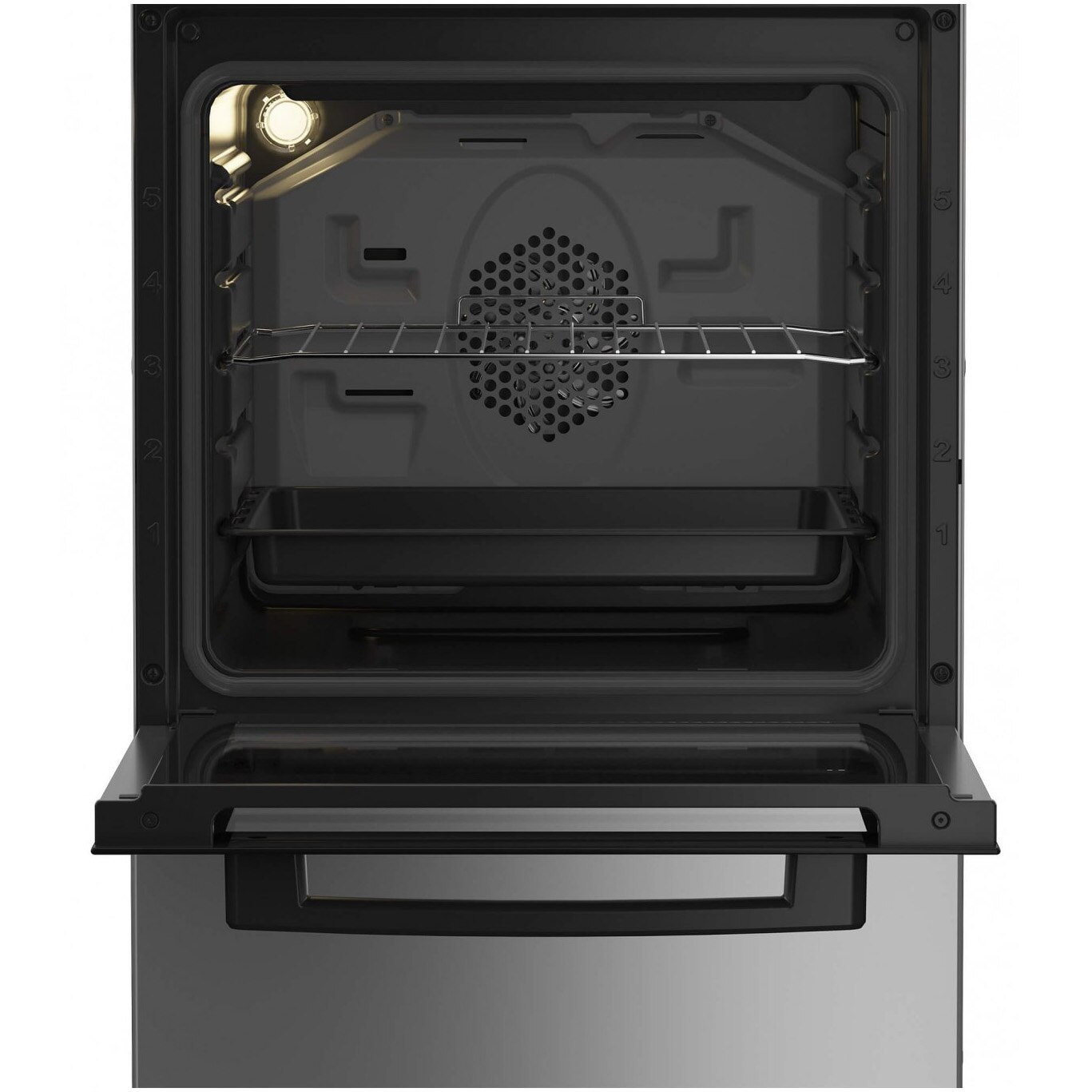 Aragaz Arctic AMG5612GTCLX, Mixt , 4 arzatoare cu eficienta ridicata, Cuptor Electric, 8 Functii, Autocuratate Catalitica, Aqua Drop Clean, Timer, Safty Plus, Clasa A, 50 cm, Inox