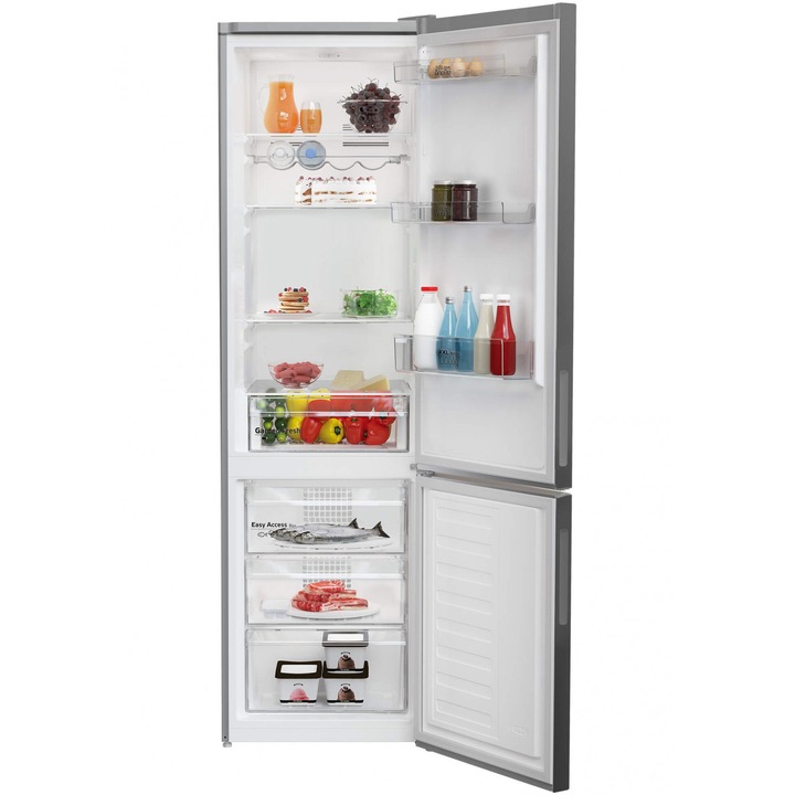 Хладилник Arctic AK60406M40S, 386 л, Клас E, Garden Fresh, Safety Glass, XXL XXL Bottle, H 202.5 см, Сребрист