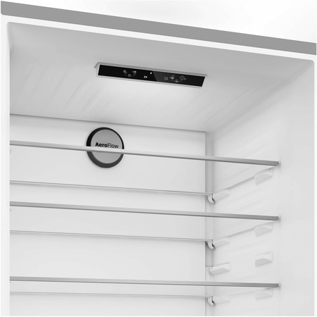 Combina frigorifica Beko B3RCNE594HXB, 551 l, No Frost, HarvestFresh, AeroFlow, Clasa E, Kitchen Fit, Compartiment 0°C, H 187 cm, Metal Look