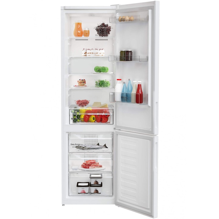 Хладилник Arctic AK60406M40W, 386 л, Клас E, Garden Fresh, Safety Glass, XXL Bottle, H 202,5 см, Бял