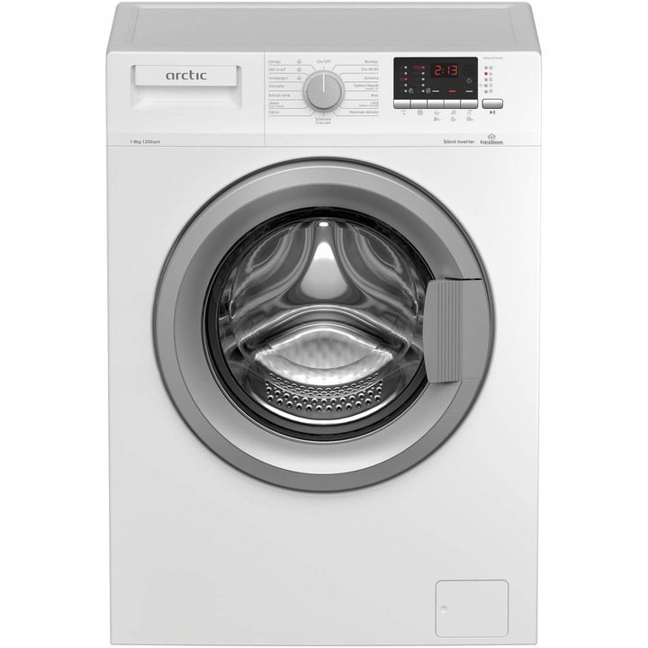 Пералня Arctic APL81221XLW3, 8 кг, 1200 об/мин, Клас A, Мотор Silent Inverter, ExtraSteam, Add-In, Бял