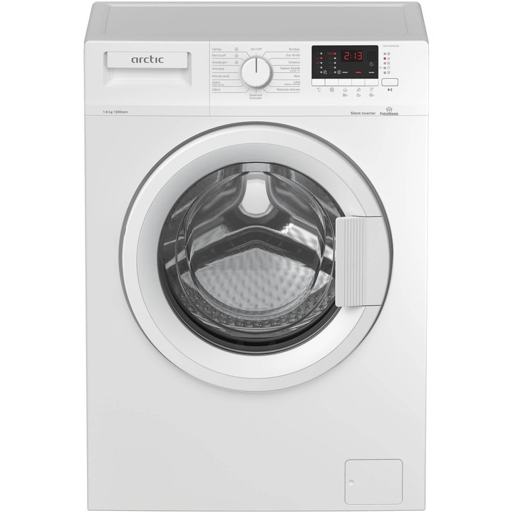 Пералня Arctic APL61024XLW0, 6 кг, 1000 об/мин, Клас D, Мотор Silent Inverter, ExtraSteam, Add-In Fast+, Бял
