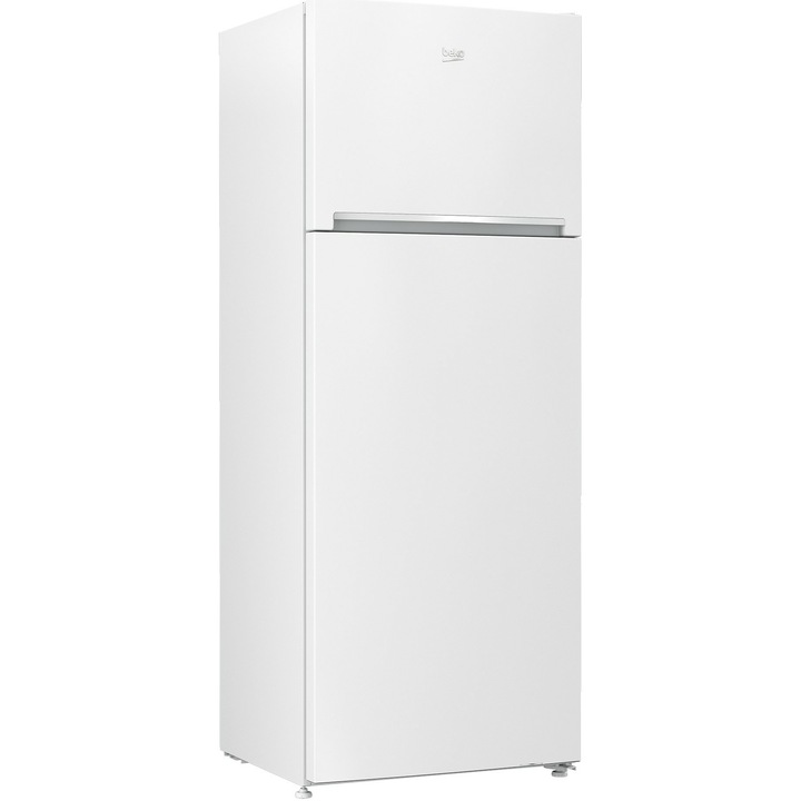 Хладилник с 2 врати Beko RDSE465K40WN, 437 л, Клас E, Cooling Fan, Safety Glass, H 185 см, Бял