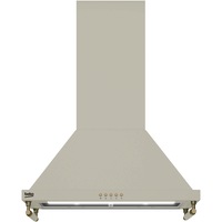 Hota incorporabila decorativa Beko BHCP65422BCH, Putere de absorbtie 415 mc/h, 3 trepte de viteza, Iluminare LED, 60 cm, Cream