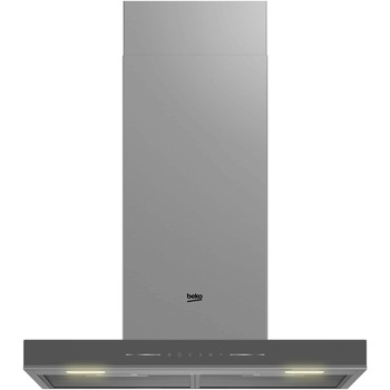 Hota incorporabila decorativa Beko BHCB66741BZGSH, Putere de absorbtie 425 mc/h, Air Cleaning Mode, Smell Sense, 3 trepte de viteza, Iluminare LED, Auto Shut-Down, 60 cm, Gri