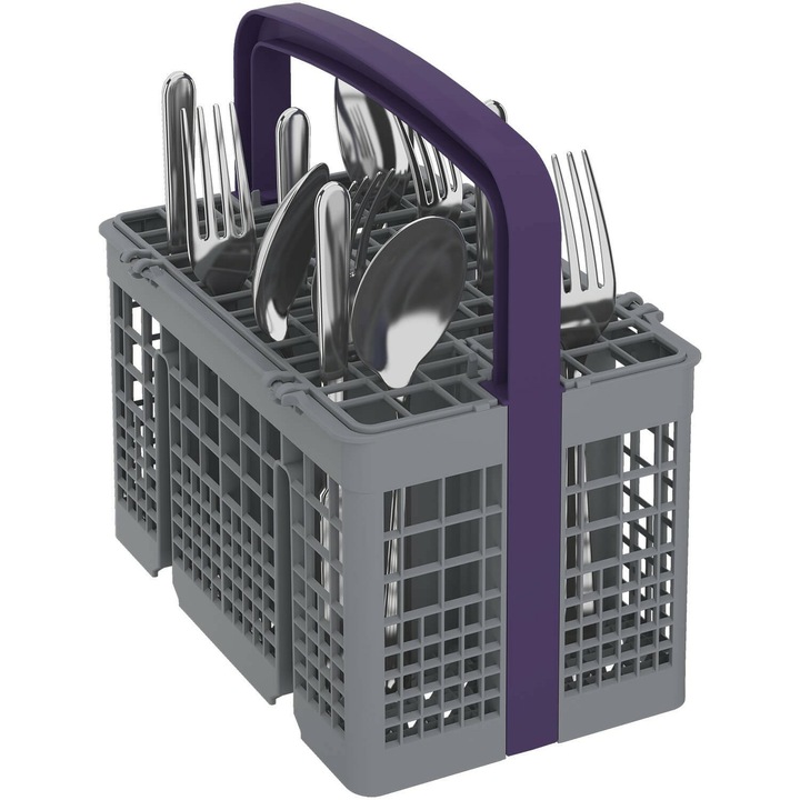 Masina de spalat vase semi-incorporabila Beko BDSN26430X, 14 seturi, 6 programe, Clasa D, AutoDoor Opening, Display LCD, SteamGloss, TrayWash, Extra Drying, Flexible HalfLoad, 60 cm, Inox antiamprenta