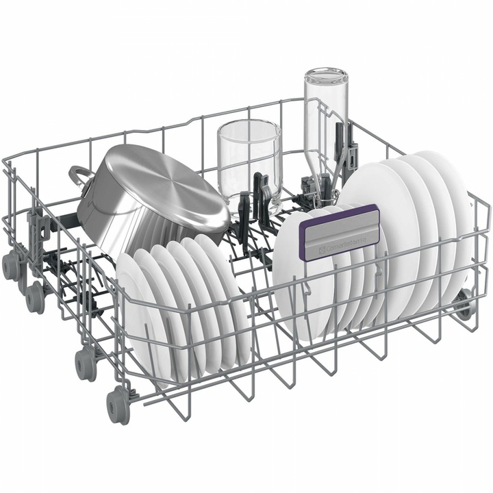 Masina de spalat vase Beko BDFN36560XC, 15 seturi, 11 programe, CornerIntense, SelfDry Active Ventilation, HomeWhiz prin WiFi, HygieneIntense, SteamGloss, Motor ProSmart Inverter, Clasa C, 60 cm, Inox