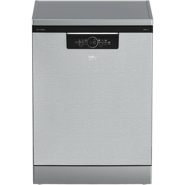 Съдомиялна Beko BDFN36560XC, 15 комплекта, 11 програми, CornerIntense, SelfDry Active Ventilation, HomeWhiz via WiFi, HygieneIntense, SteamGloss, Мотор ProSmart Inverter, Клас C, 60 см, Неръждаема стомана