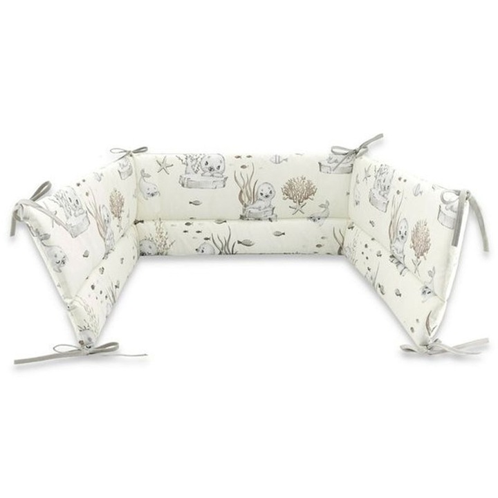 Странична защита за кошара 360 х 30 см MimiNu 435100, Бежов