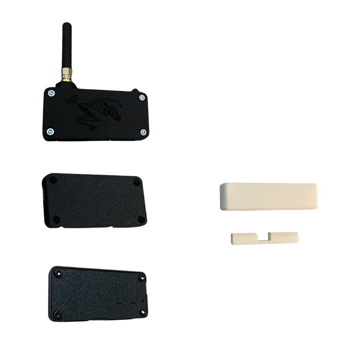 Moduláris tok Flipper Zero Dev és Wi-Fi kártyákhoz - 2 az 1-ben, 3dbi 433 MHz-es antenna, Gpio védelem, fekete