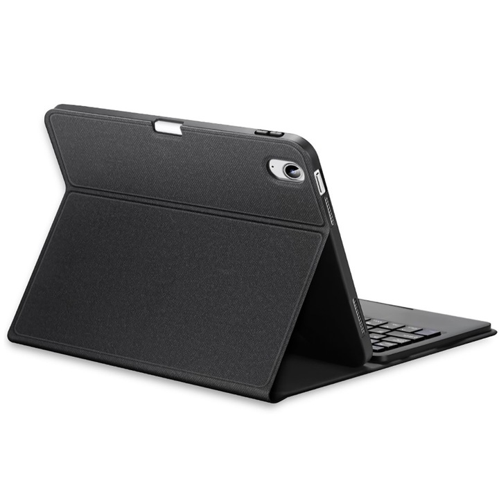 Капак за клавиатура на таблет, DuxDucis, Съвместим с Apple iPad 10.9 2022 10 Gen, Магнитен, Черен