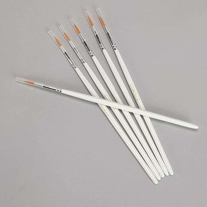 Set pensule de conturare marimea 0, 6 buc.